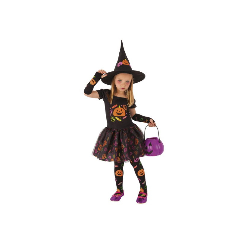 DISFRAZ BRUJA CANDY INFANTIL T.M 5-7 AÑOS