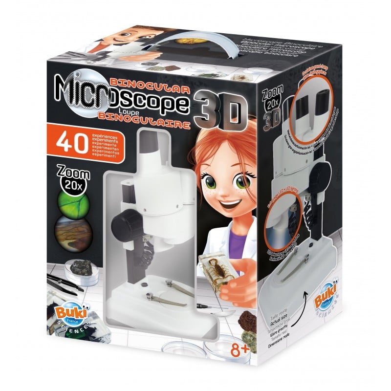 MICROSCOPIO 3D BINOCULAR 40 EXPERIMENTOS