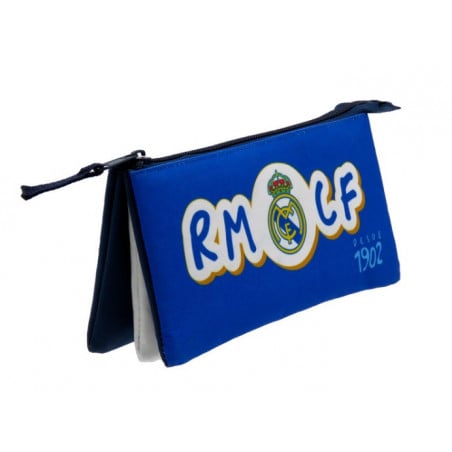 ESTUCHE REAL MADRID PORTATODO TRIPLE