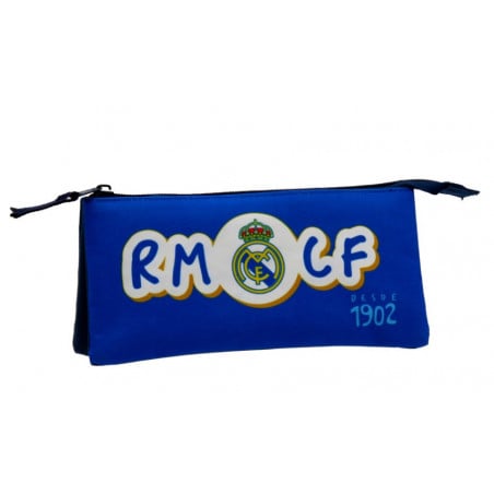 ESTUCHE REAL MADRID PORTATODO TRIPLE
