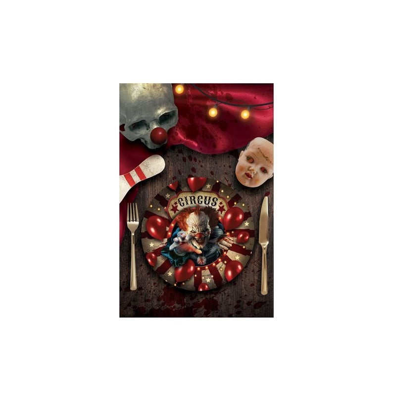 BOLSA DE 6 PLATOS PAYASO 23 CM