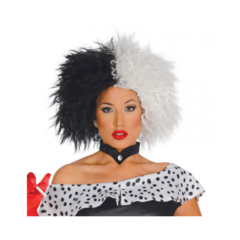 PELUCA BLANCA Y NEGRA