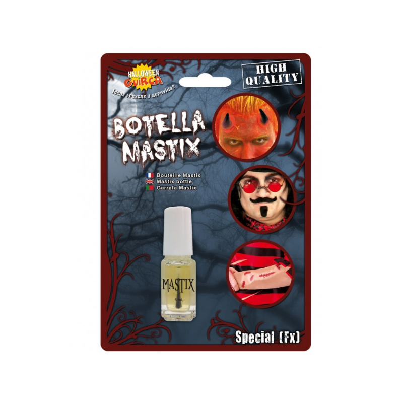 BOTELLA PEGAMENTO CARA Y CUERPO MASTIX 5 ML