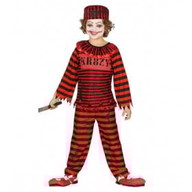 Disfraz Payaso Preso Asesino Infantil T 5-6 Años