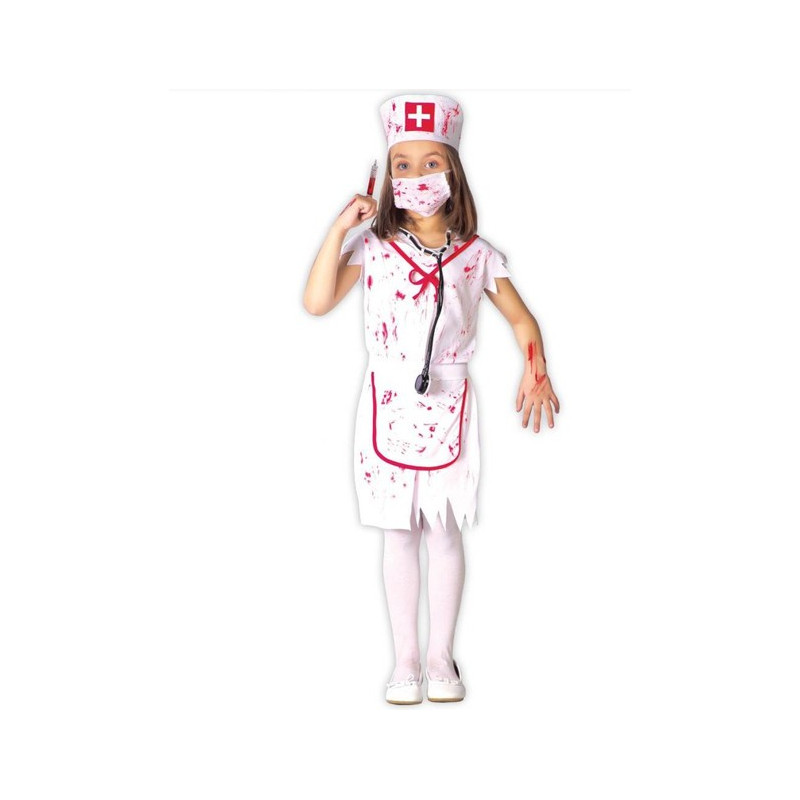 DISFRAZ ENFERMERA ZOMBIE TALLA 5-6 AÑOS