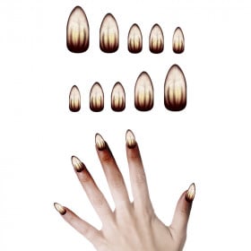 10 UÑAS HOMBRE LOBO CON PEGAMENTO 2