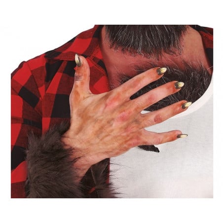 10 UÑAS HOMBRE LOBO CON PEGAMENTO
