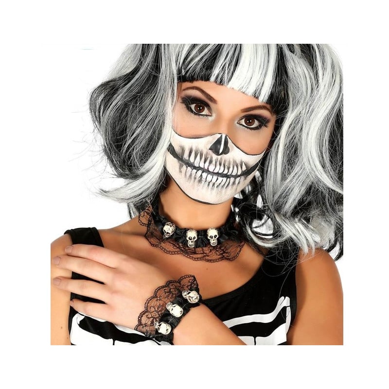CONJUNTO CALAVERA COLLAR Y PULSERA