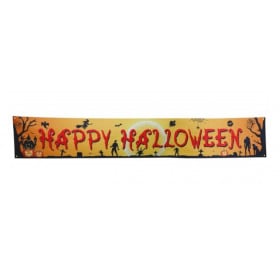 LETRERO HAPPY HALLOWEEN TELA 290X50 CM