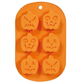 MOLDE PARA 6 GALLETAS CALABAZA