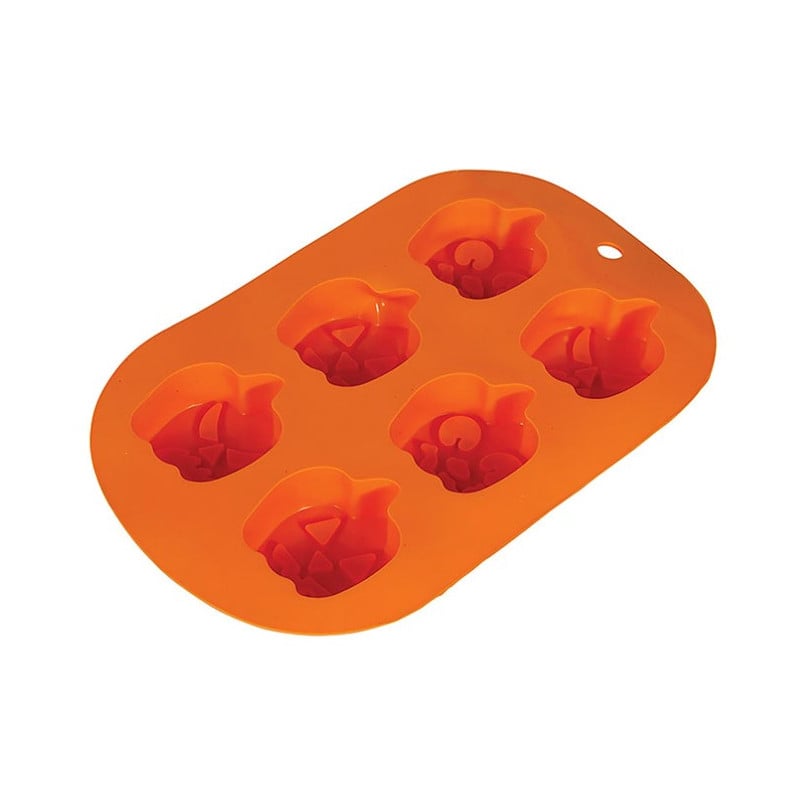 MOLDE PARA 6 GALLETAS CALABAZA
