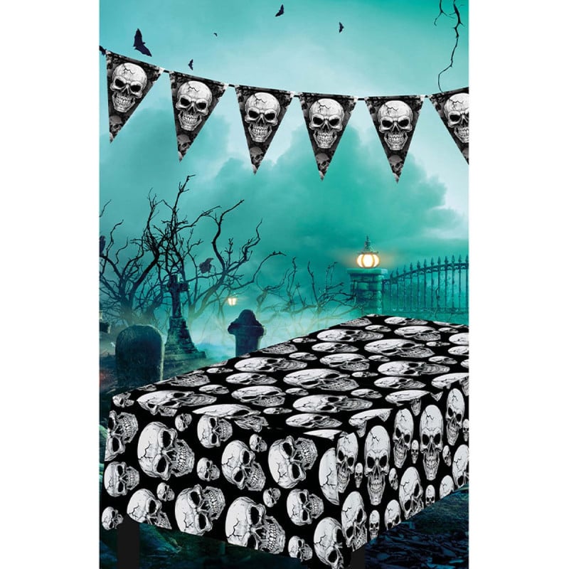 Mantel Calaveras 137x274 Cm