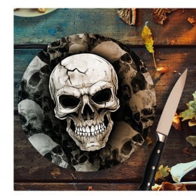 Platos De Calavera Halloween 6 Uds 23 Cm De Fiestas Guirca 2