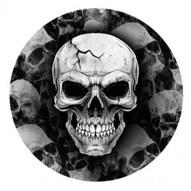 6 Platos Calavera 23 Cm
