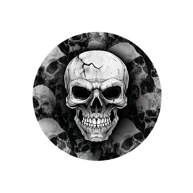 6 Platos Calavera 23 Cm