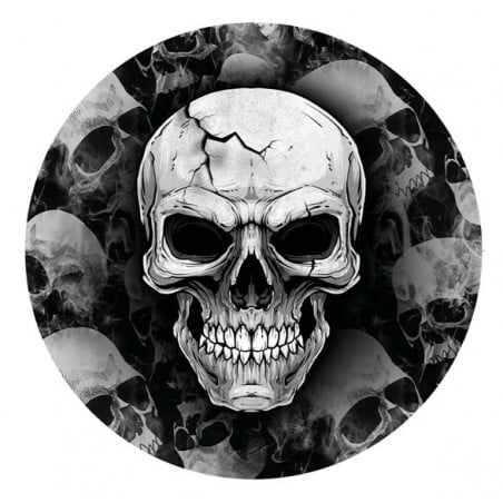 Platos De Calavera Halloween 6 Uds 23 Cm De Fiestas Guirca