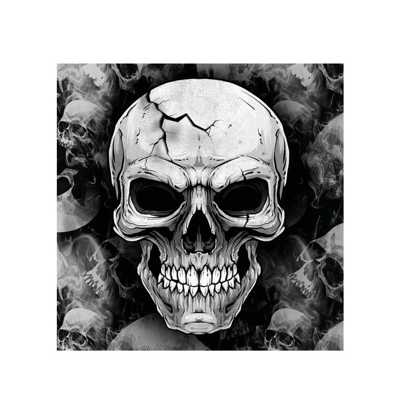 12 Servilletas Calavera 33 Cm