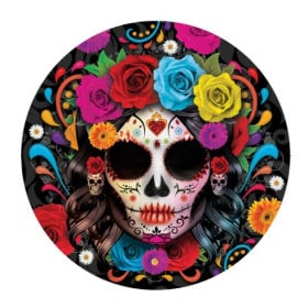Platos De Catrina 6 Uds 23 Cm De Fiestas Guirca