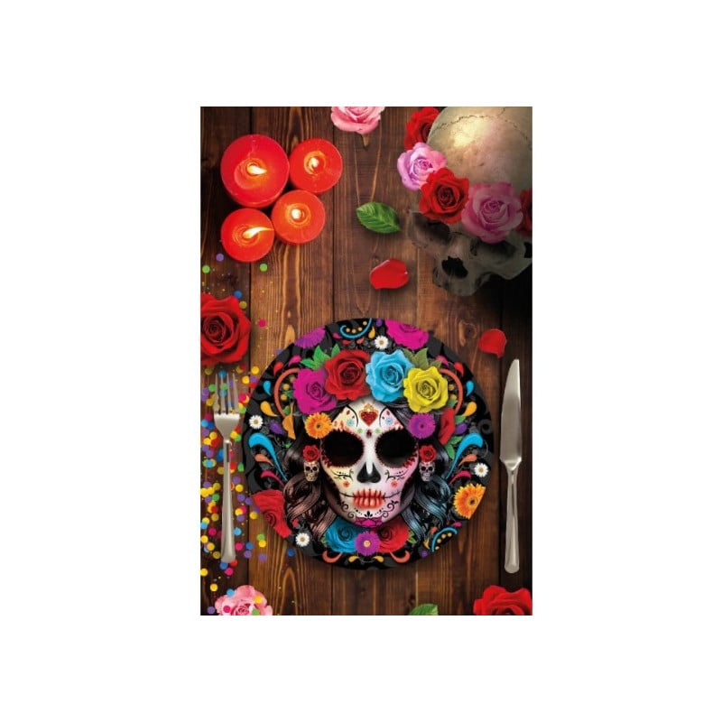 6 Platos Catrina 23 Cm