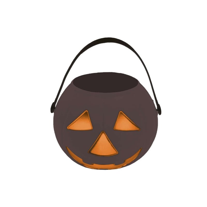 Calabaza Cubo Negro 15 Cm