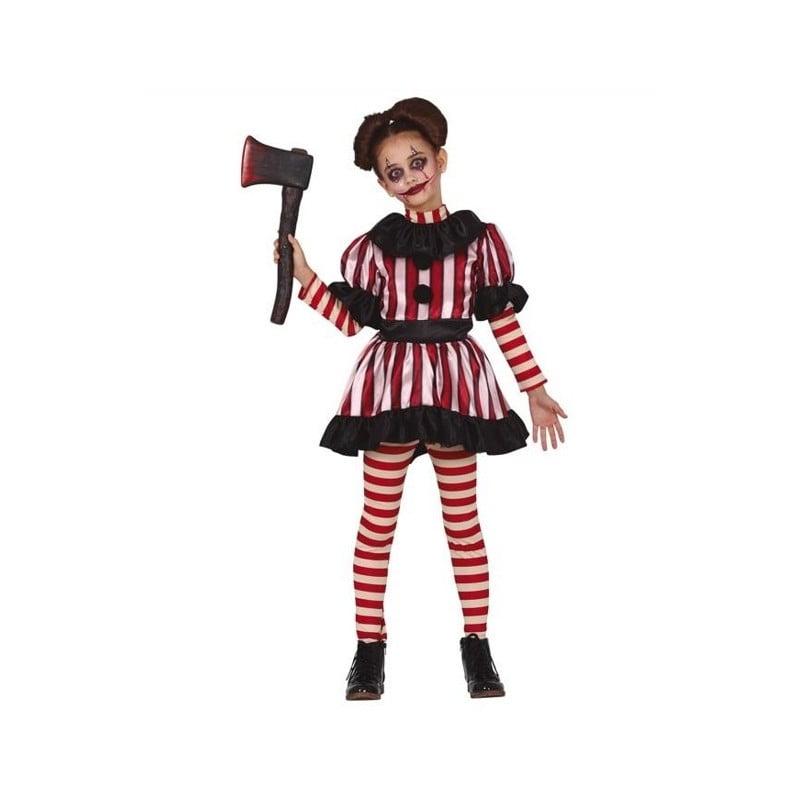 Disfraz Infantil Payasa Asesina 5-6 Años