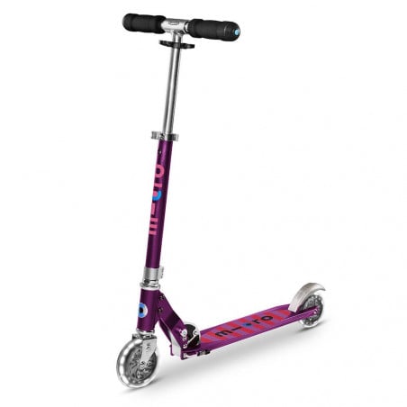 Patinete Micro Sprite Lila Led De Micro