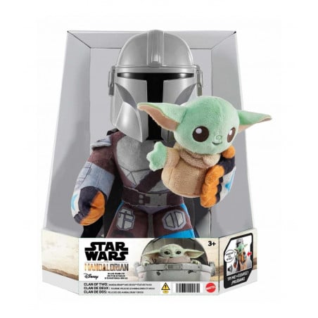 STAR WARS PELUCHE MANDALORIAN CON GROGU