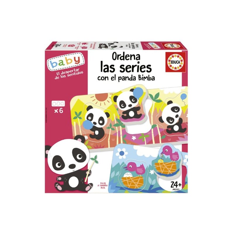 ORDENA LAS SERIES CON EL PANDA BIMBA