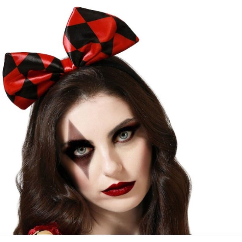 DIADEMA LAZO ROJO/NEGRO