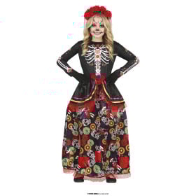 Disfraz Catrina Infantil 5-6 Años