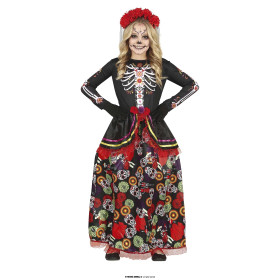 DISFRAZ CATRINA INFANTIL 10-12 AÑOS