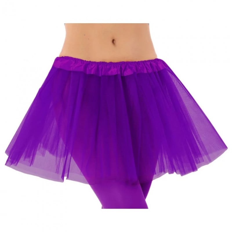 FALDA TUTU MORADA TALLA UNICA