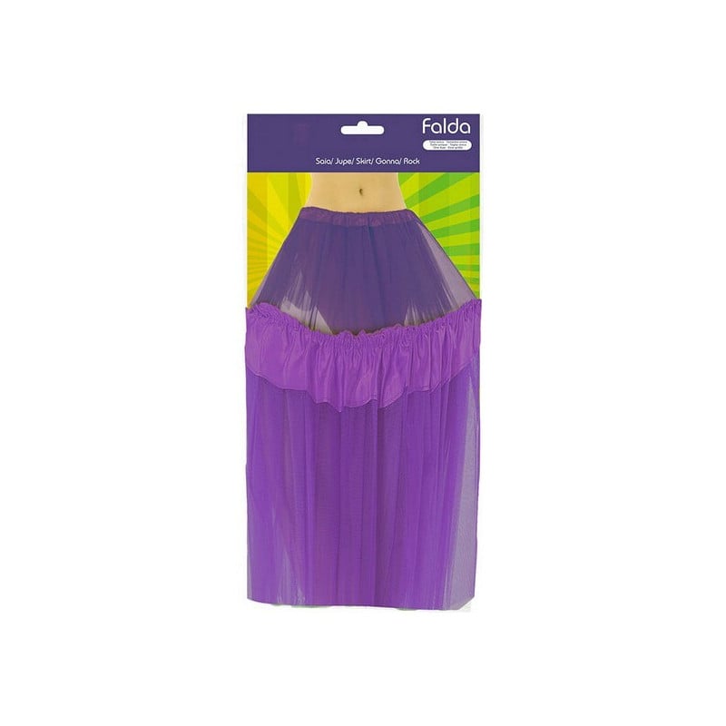 FALDA TUTU MORADA TALLA UNICA