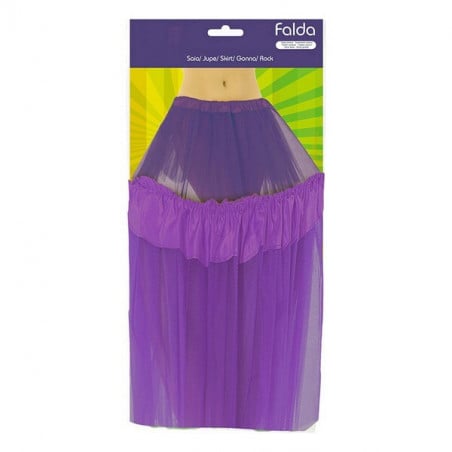 FALDA TUTU MORADA TALLA UNICA