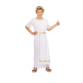 DISFRAZ ROMANO BLANCO TALLA 3-4 AÑOS