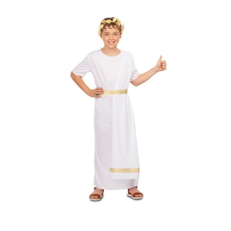 DISFRAZ ROMANO BLANCO TALLA 3-4 AÑOS