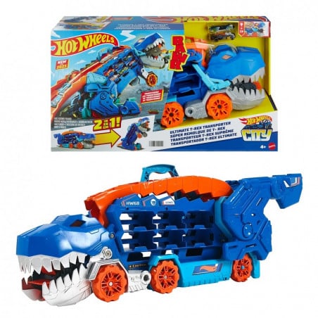 HOT WHEELS CITY SUPER REMOLQUE T-REX