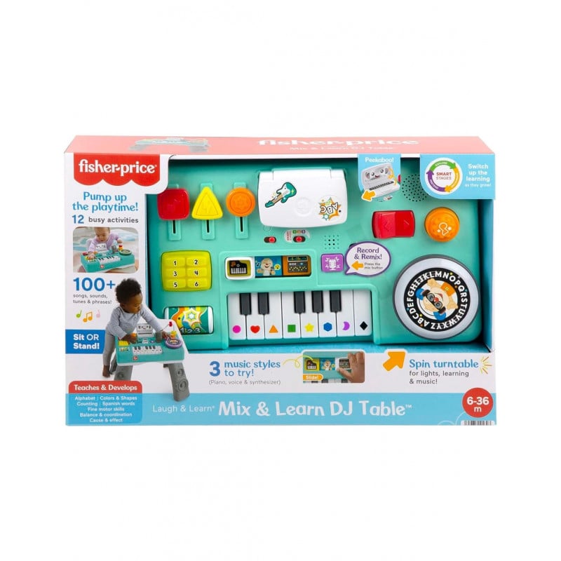 FISHER PRICE MESA DE MEZCLAS DJ MUSICAL 