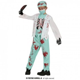 DISFRAZ MEDICO ZOMBIE INFANTIL 10-12 AÑOS