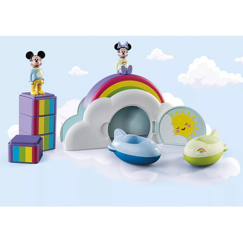 Playmobil 1.2.3 Disney Mickey y Minnie Casa en Las Nubes