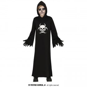 DISFRAZ CALAVERA ENCAPUCHADA INFANTIL 5-6 AÑOS