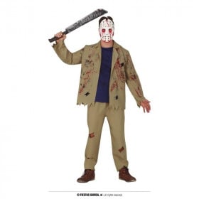 DISFRAZ PSICOPATA ENMASCARADO ADULTO T.48-50