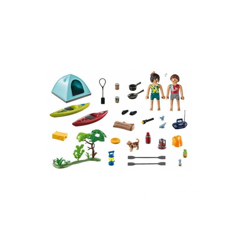 PLAYMOBIL FAMILY FUN CAMPING CON HOGUERA