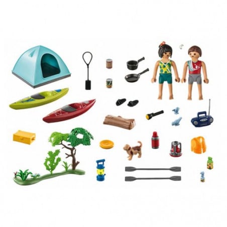 PLAYMOBIL FAMILY FUN CAMPING CON HOGUERA