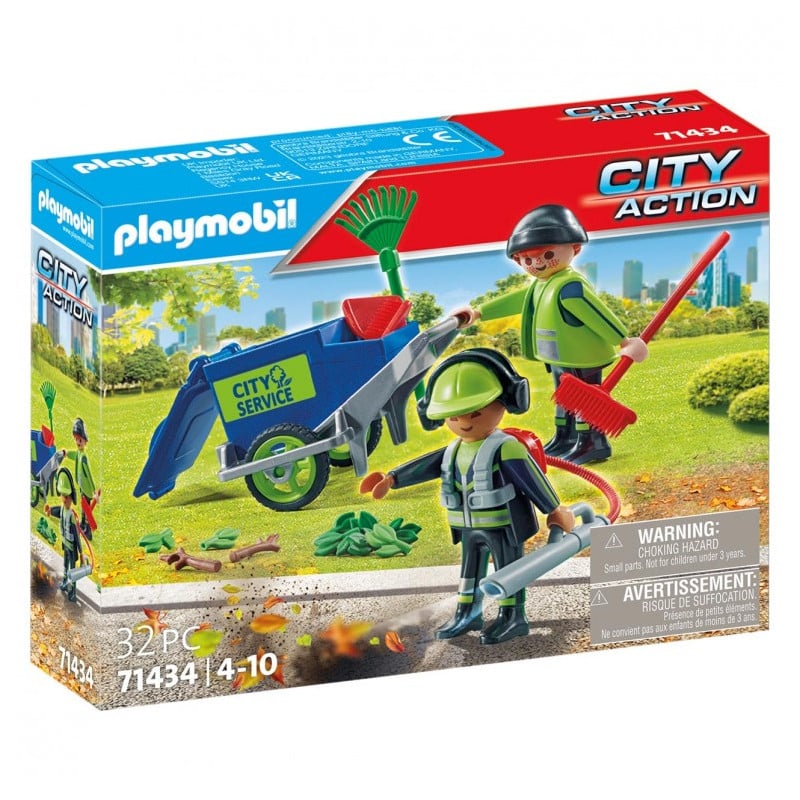 PLAYMOBIL CYTY ACTION EQUIPO DE LIMPIEZA URBANA
