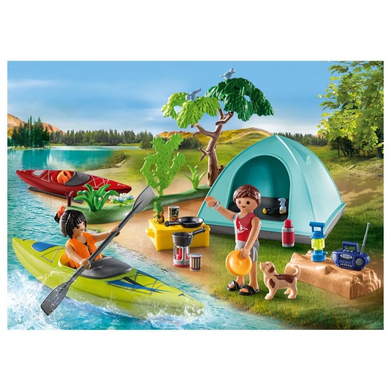 PLAYMOBIL FAMILY FUN CAMPING CON HOGUERA