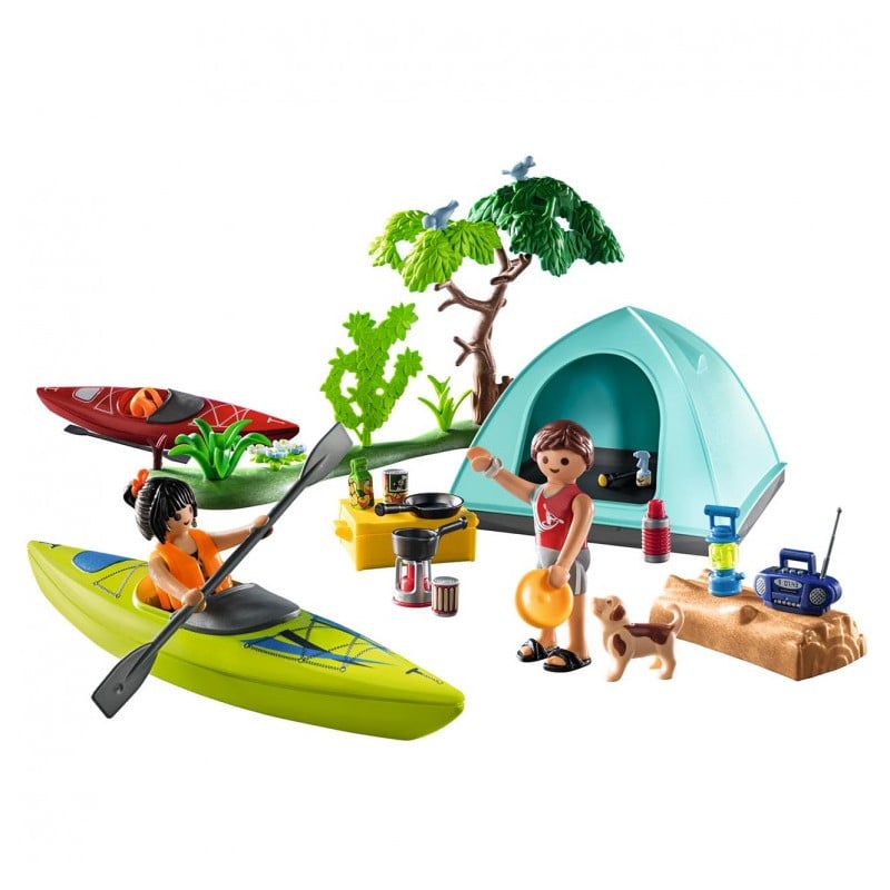 PLAYMOBIL FAMILY FUN CAMPING CON HOGUERA