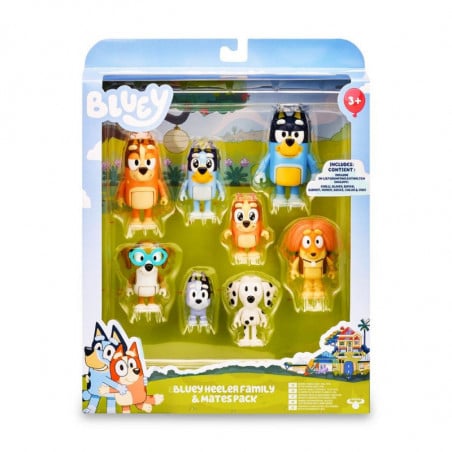 BLUEY PACK 8 FIGURAS