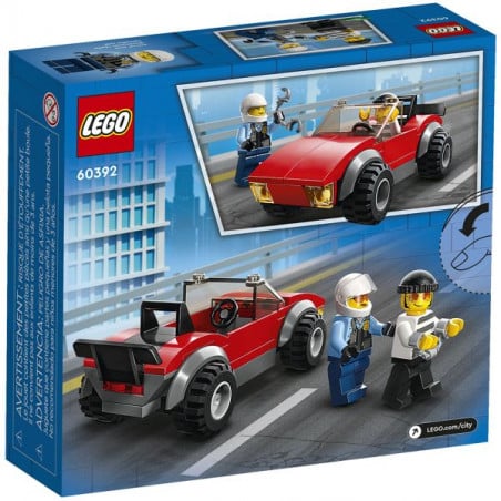 LEGO CITY MOTO DE POLICIA Y COCHE A LA FUGA
