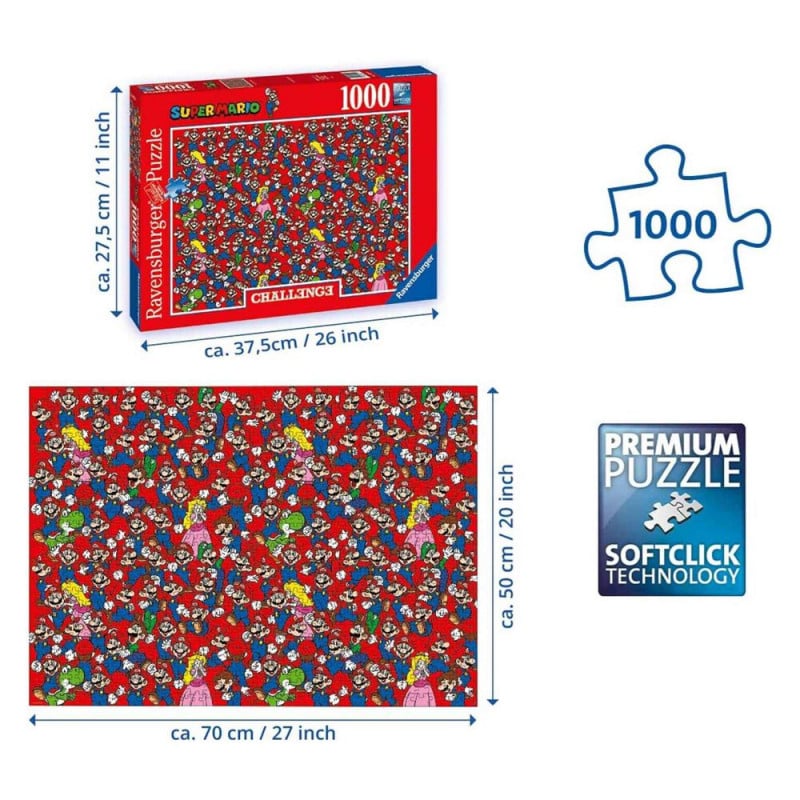 PUZZLE SUPER MARIO CHALLENGE 1000 PZ